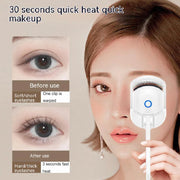 ShopNBuy Curler Portable Electric Heated Comb Eye Lash Long Lasting Eyelashes Curls Thermal Eyelash Curler Makeup Tools Heated Eyelash Curlers,Rechargeable Electric Eyelash Curler,Handheld Eyelash Heat
