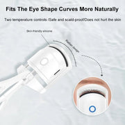 ShopNBuy Curler Portable Electric Heated Comb Eye Lash Long Lasting Eyelashes Curls Thermal Eyelash Curler Makeup Tools Heated Eyelash Curlers,Rechargeable Electric Eyelash Curler,Handheld Eyelash Heat