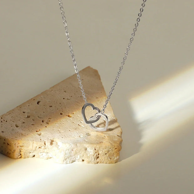 Rotating Rose Box  with Engraved Heart Necklace