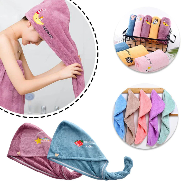HAIR DRYING CAP TOWEL
