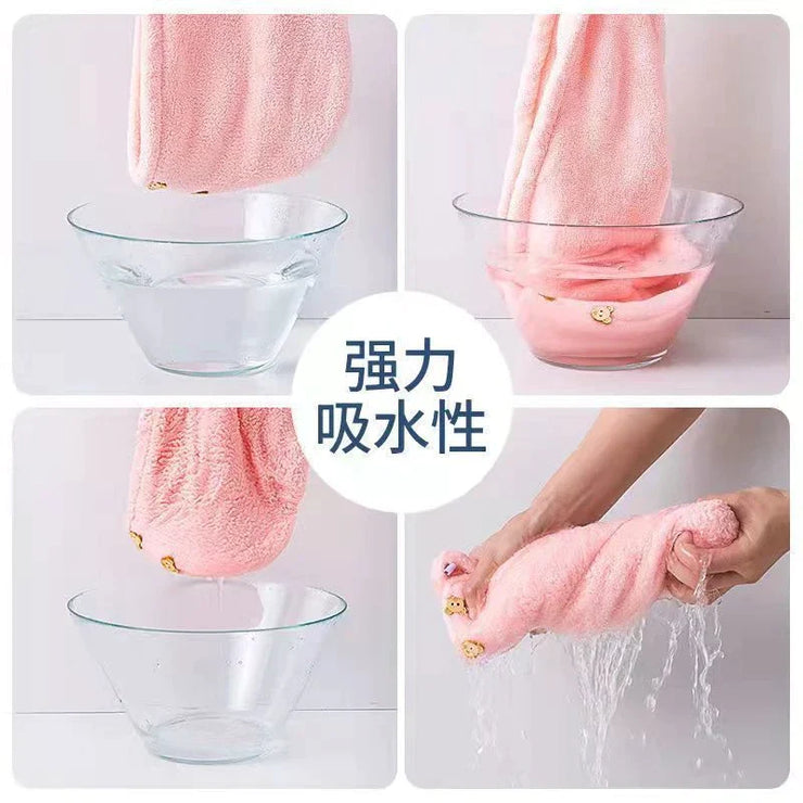HAIR DRYING CAP TOWEL