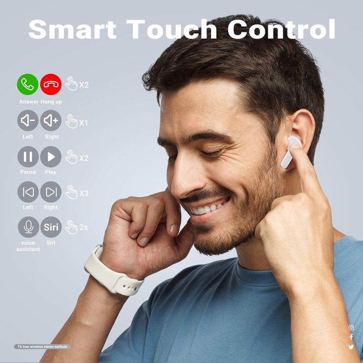 ShopNBuy | T6 Crystal Wireless Earphones